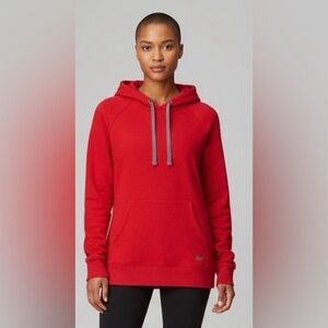 𝅺Roots red hoodie crewneck drop shoulder long sleeve draw string size small
